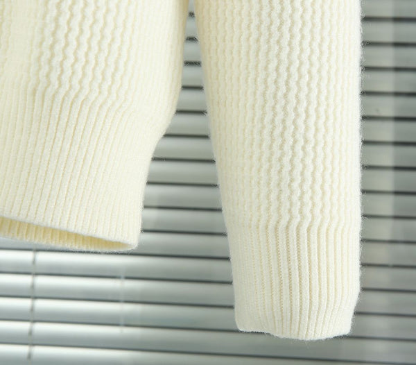 Premium Classic Striped Sleeve Knit Pullover