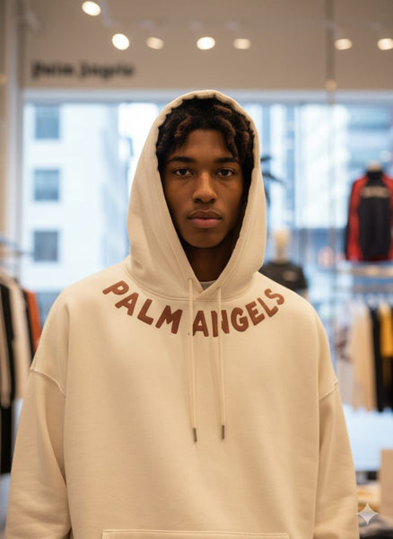 Luxury Imported Logo-Print Hoodie