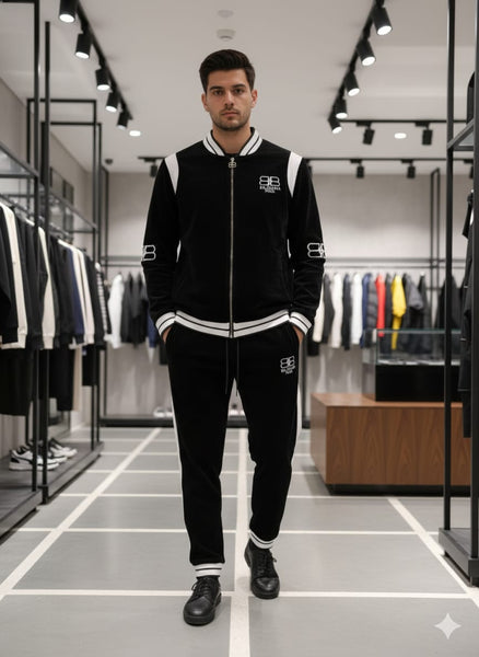 Black & White Premium Tracksuit Set