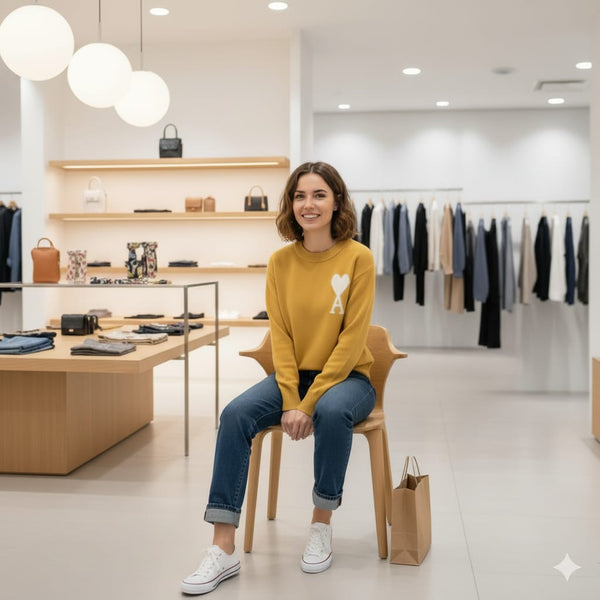 Imported Crewneck Cozy Knit Pullover