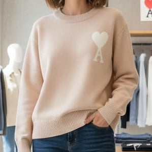 Premium Crewneck Pullover Cozy Chic Statement Knit