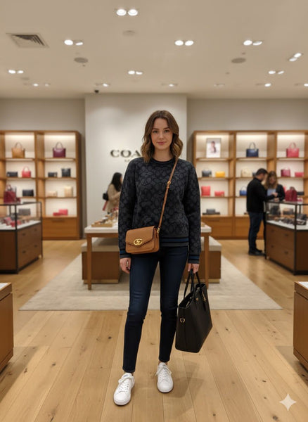 Luxury Brand  Signature Logo Knit Pullover Pullover