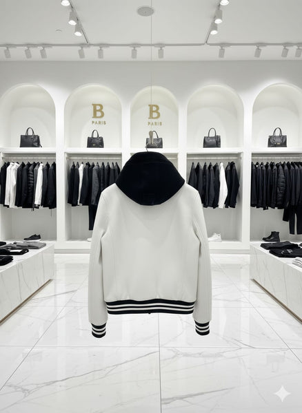 Luxury Hooded Leather Bomber Jacket