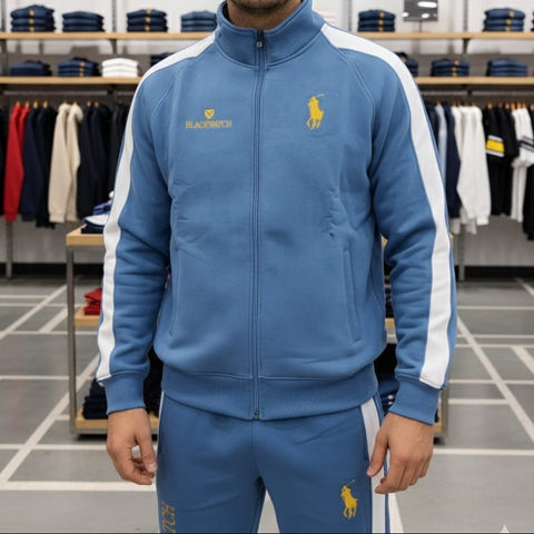 Branded Blackwatch Sky Blue Track Suit  Sporty Style with Premium Comfort