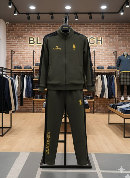 Branded Blackwatch Gren Track Suit  Sporty Style with Premium Comfort