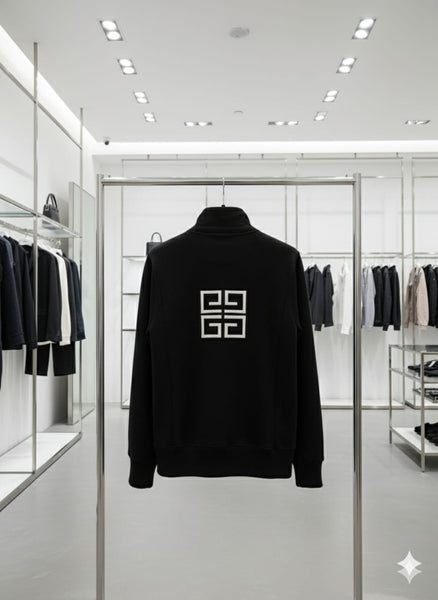 Premium Classic Black Logo Sweatshirt