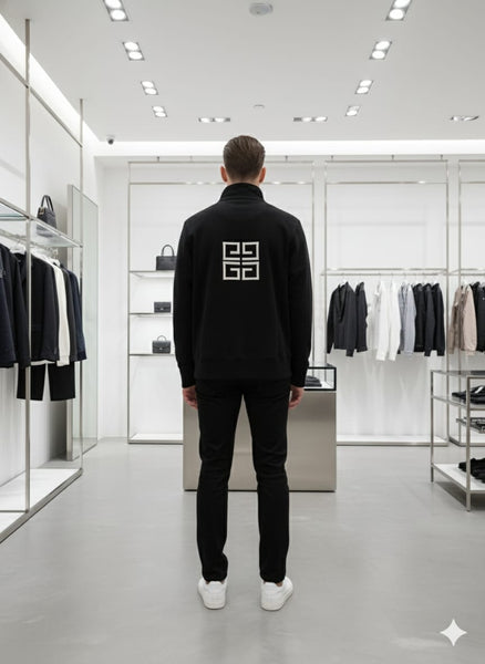 Premium Classic Black Logo Sweatshirt