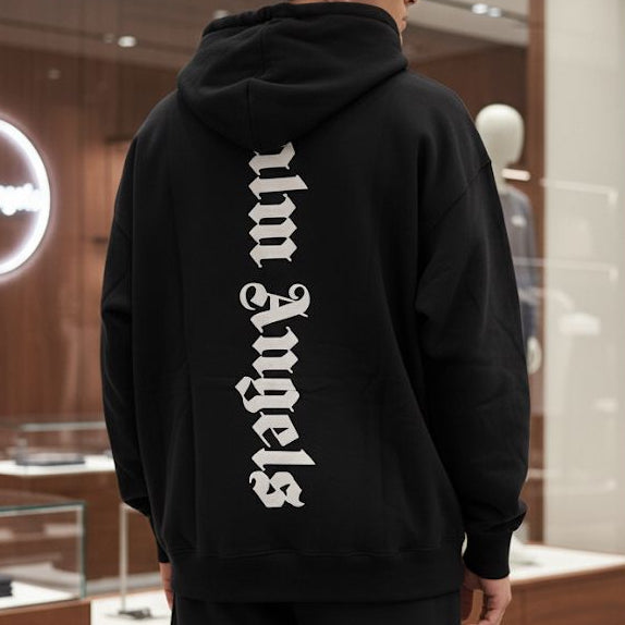 Premium  Black Logo Hoodie