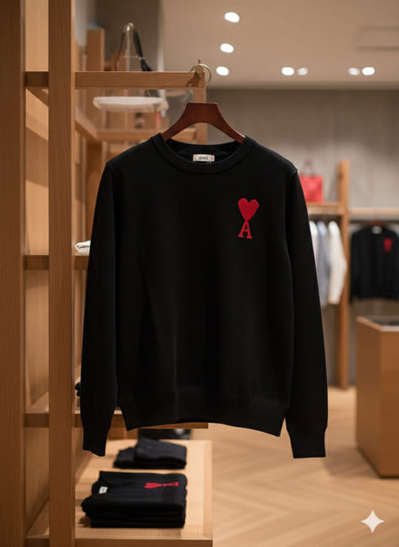 The Iconic Imported  Black Pullover