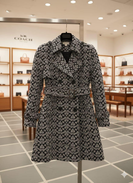 Premium Monogram Coat Classic, Chic & Elegant For Woman