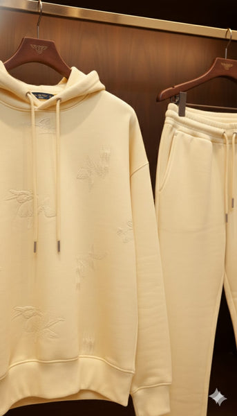 Women’s Soft Yellow Hoodie & Jogger Set – Stylish Comfort Wear