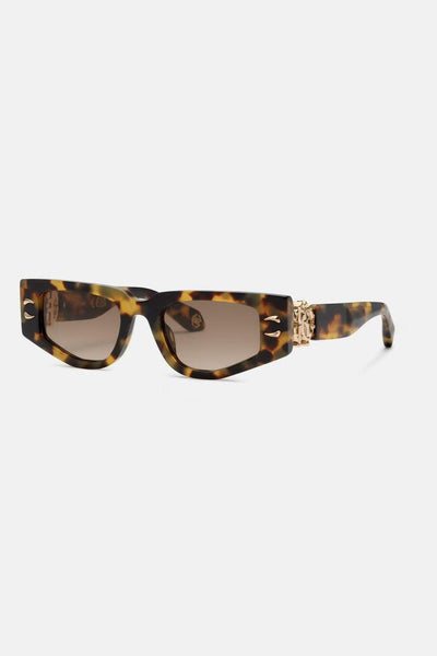 Luxury  Square Sunglasses with Gold Detail