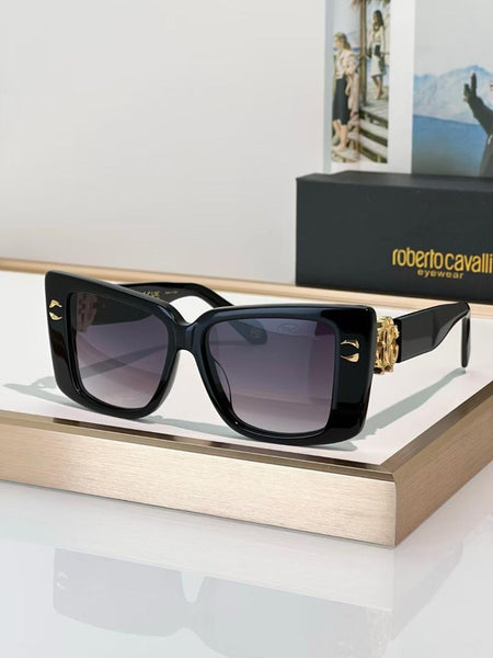 Premium  Square Sunglasses with Gold Accent