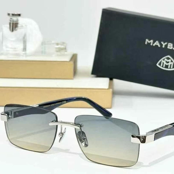 Luxury Rimless Sunglasses with Gradient Lenses  Stylish & Premium Look