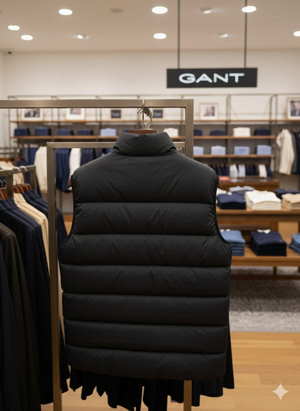 Premium Black Puffer Sleeveless Jacket  Lightweight, Warm & Stylish