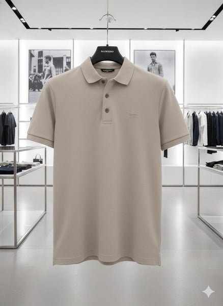 Classic Beige Polo T-Shirt Premium Comfort & Smart Style