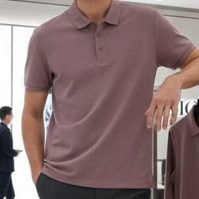 Men’s Premium Mauve Polo T-Shirt – Smart Casual Classic