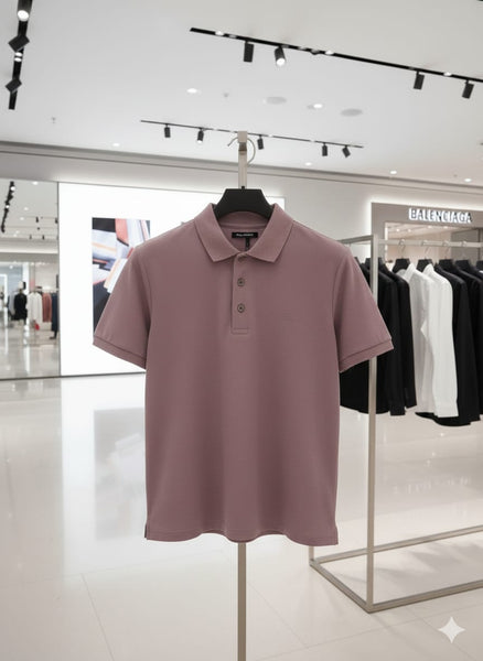 Men’s Premium Mauve Polo T-Shirt – Smart Casual Classic
