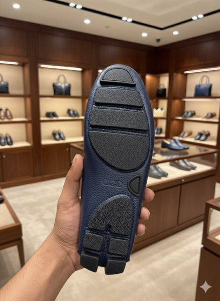 Premium  Leather Slip-On Loafers with Elegant Buckle