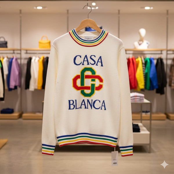 Stylish Graphic Knit Sweater Casual Chic Everyday Wear