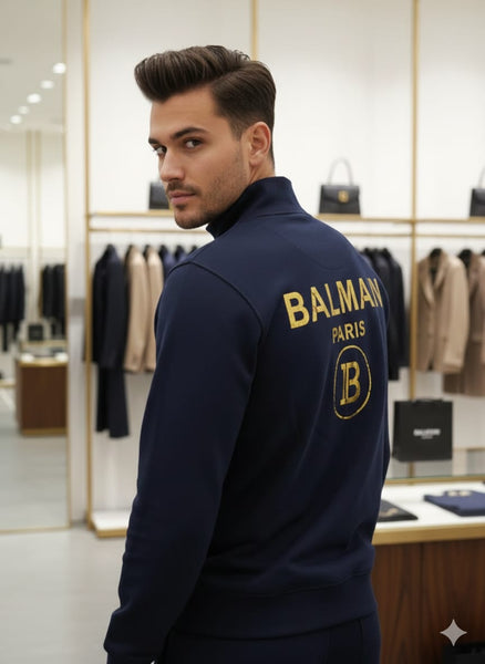 Premium Navy Blue Tracksuit Luxury Comfort Set