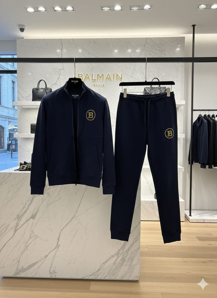 Premium Navy Blue Tracksuit Luxury Comfort Set