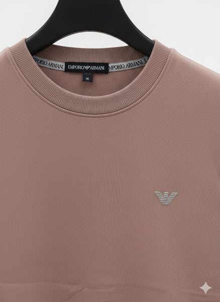 Premium Taupe Sweatshirt Minimal Luxury Style