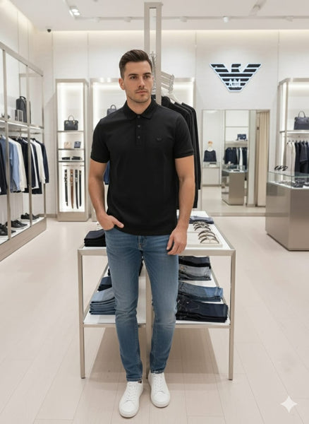 Classic Black Polo T-Shirt Timeless Smart Casual Style