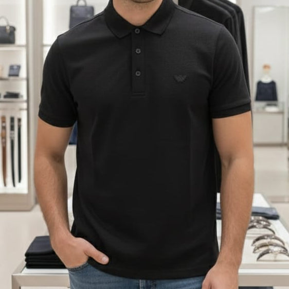 Classic Black Polo T-Shirt Timeless Smart Casual Style