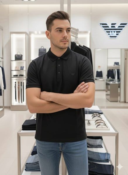 Classic Black Polo T-Shirt Timeless Smart Casual Style