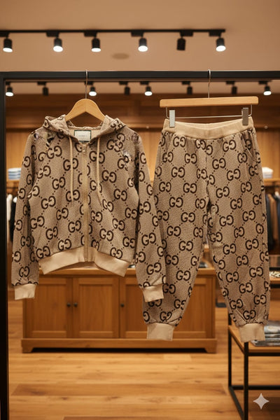 Luxury Monogram Hoodie & Jogger Set Stylish Kids Co-Ord Outfit