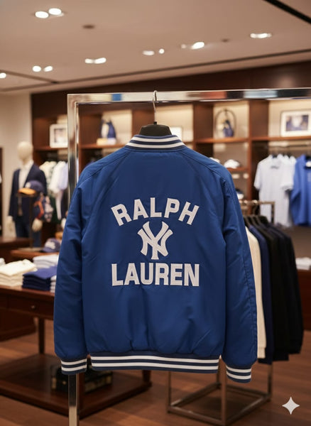 Classic Blue New York Varsity Jacket  For Kids