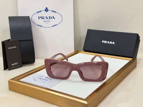 Women’s Stylish Square Sunglasses with Elegant Side Logo