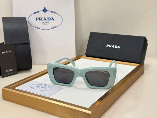 Women’s Stylish Square Sunglasses with Elegant Side Logo