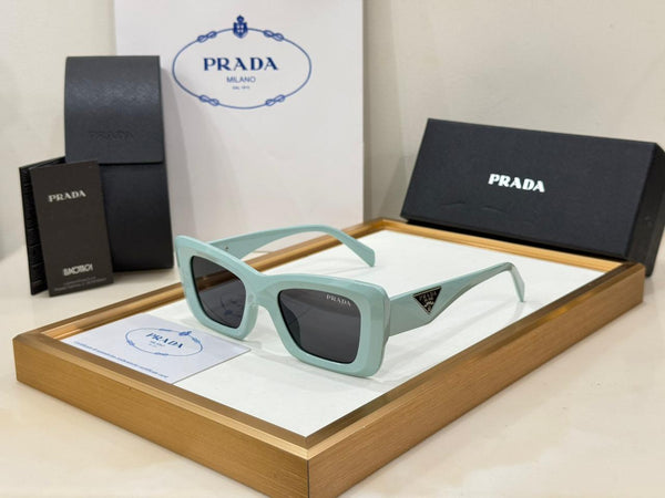 Women’s Stylish Square Sunglasses with Elegant Side Logo