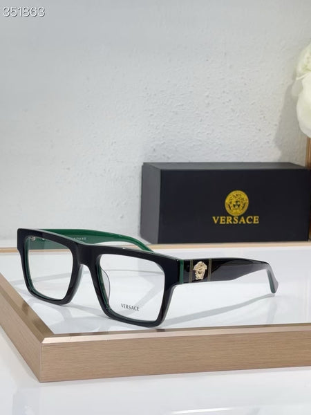 Classic Square Eyeglasses with Medusa Logo