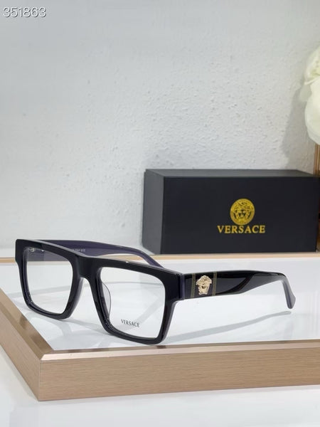 Classic Square Eyeglasses with Medusa Logo