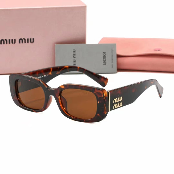 Women’s  Rectangular Sunglasses with Logo Detail
