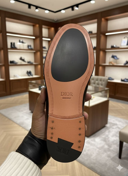 Premium Black Leather Slip-On Loafers  Classic Comfort & Style