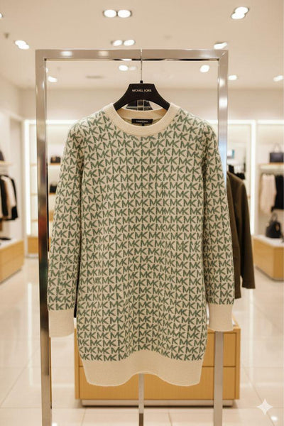 Women’s Classic Monogram Knit Sweater Dress