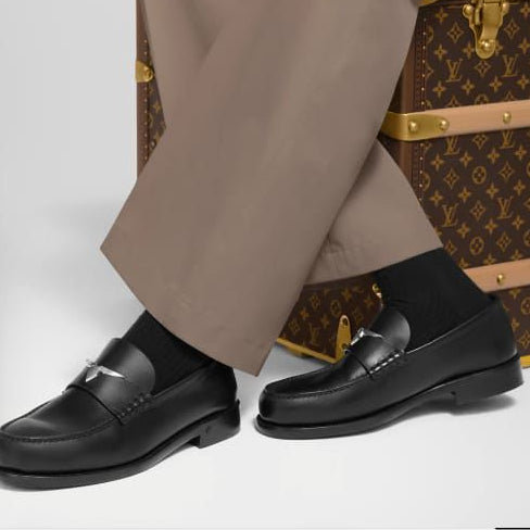 Men’s Luxury Black Leather Loafers