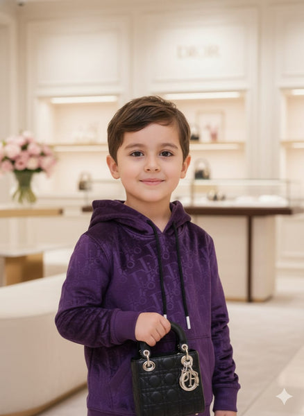 Luxe Streetwear Tracksuit Velvet Edition For Kids