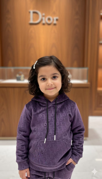 Luxe Streetwear Tracksuit Velvet Edition For Kids