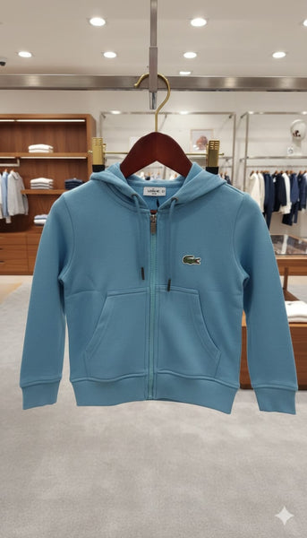 Premium Kids’ Classic Zip-Up Sky blue Hoodie Sweatshirt