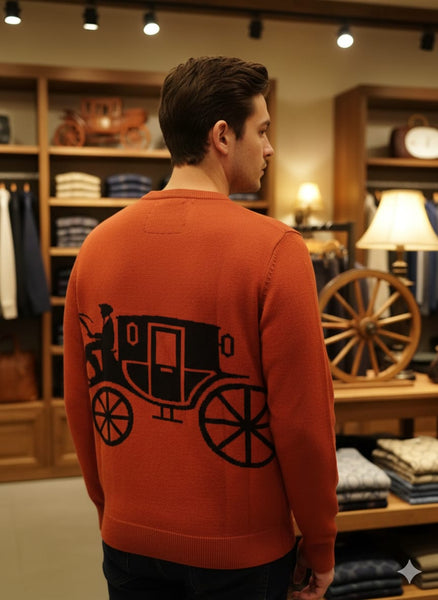 Men’s Classic Horse Graphic Knit Sweater