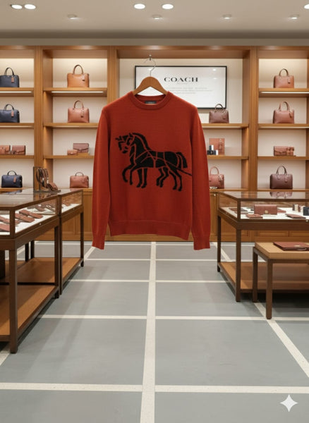 Men’s Classic Horse Graphic Knit Sweater