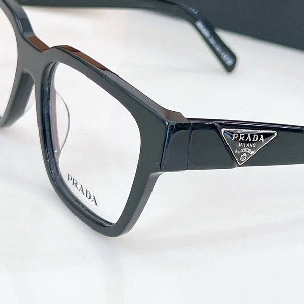 Prada Men’s Black Square Eyeglass Frame – Premium Stylish Optical Wear