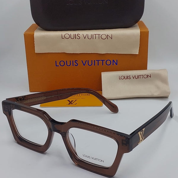 Premium Square Full-Frame Eyeglasses with Stylish Case Classic Modern Design