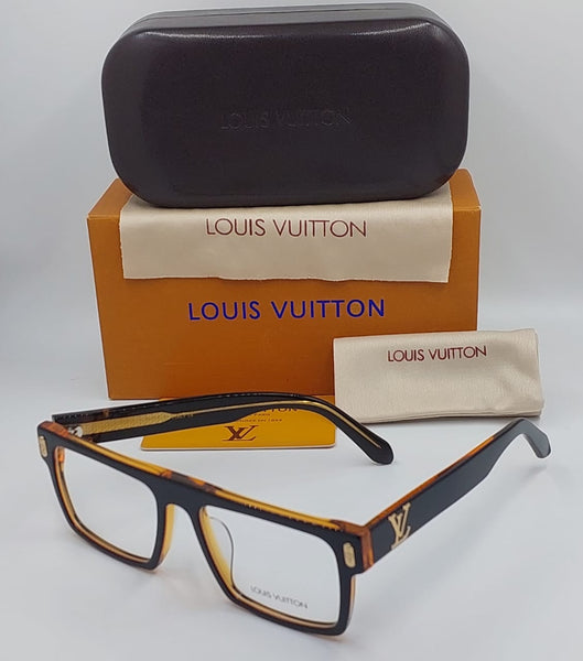 Premium Square Full-Frame Eyeglasses with Stylish Case Classic Modern Design