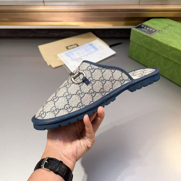 Luxury Monogram Men’s Slides Premium Designer-Style Slip-On Sandals